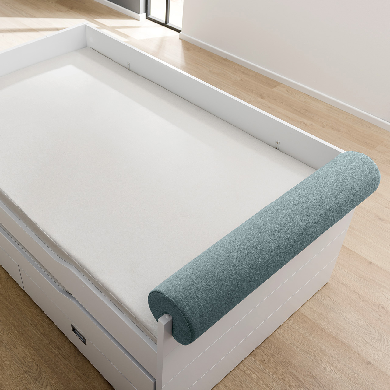 Comfortrolle aus Mikrofaser Gross Aschblau