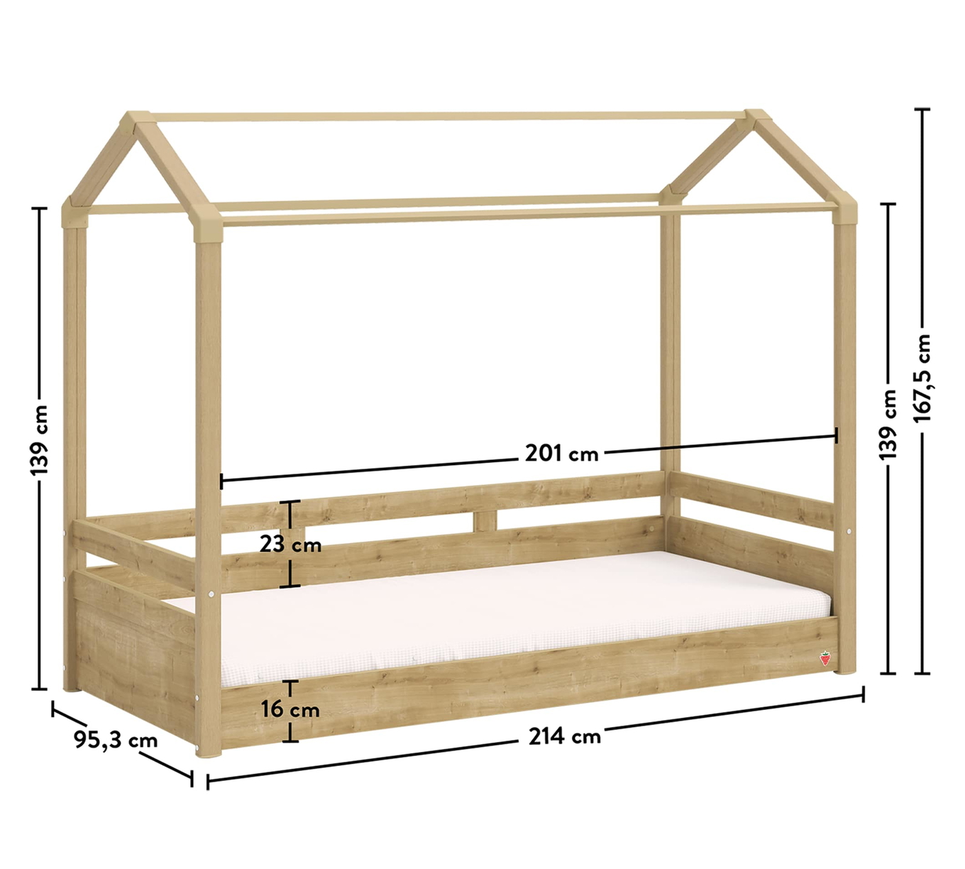 Hausbett Montes  Holz 5