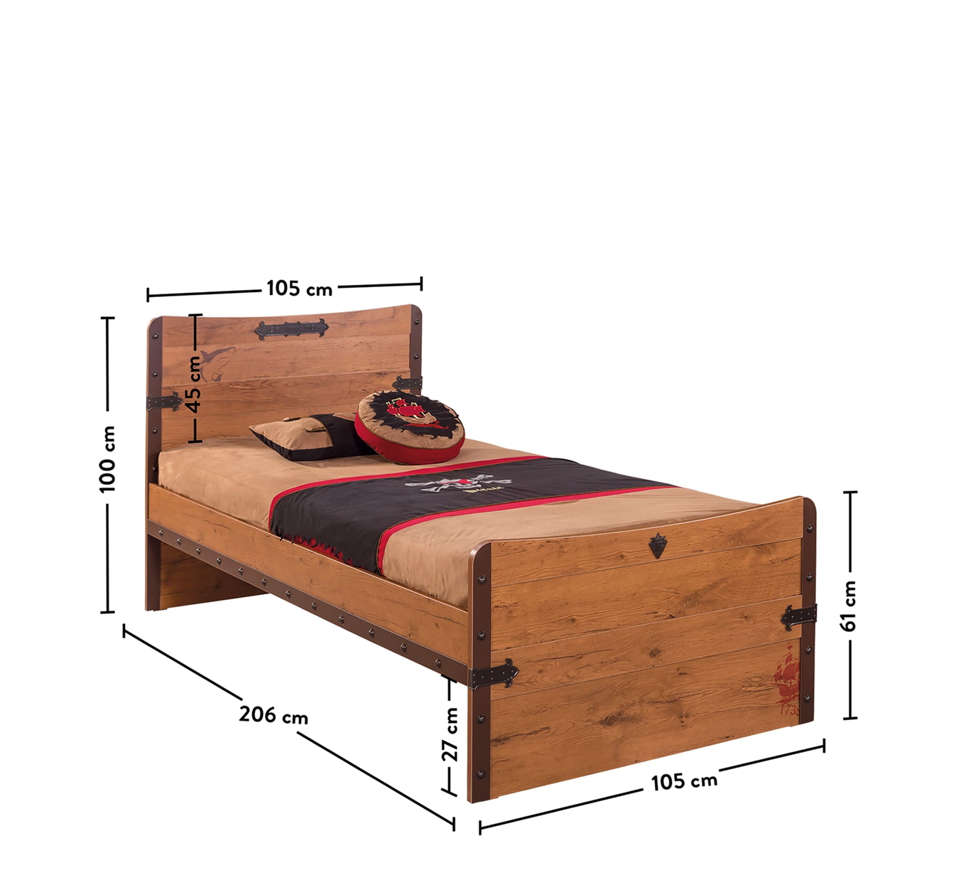 Bett Pirate Standard, 100 x 200 cm 5