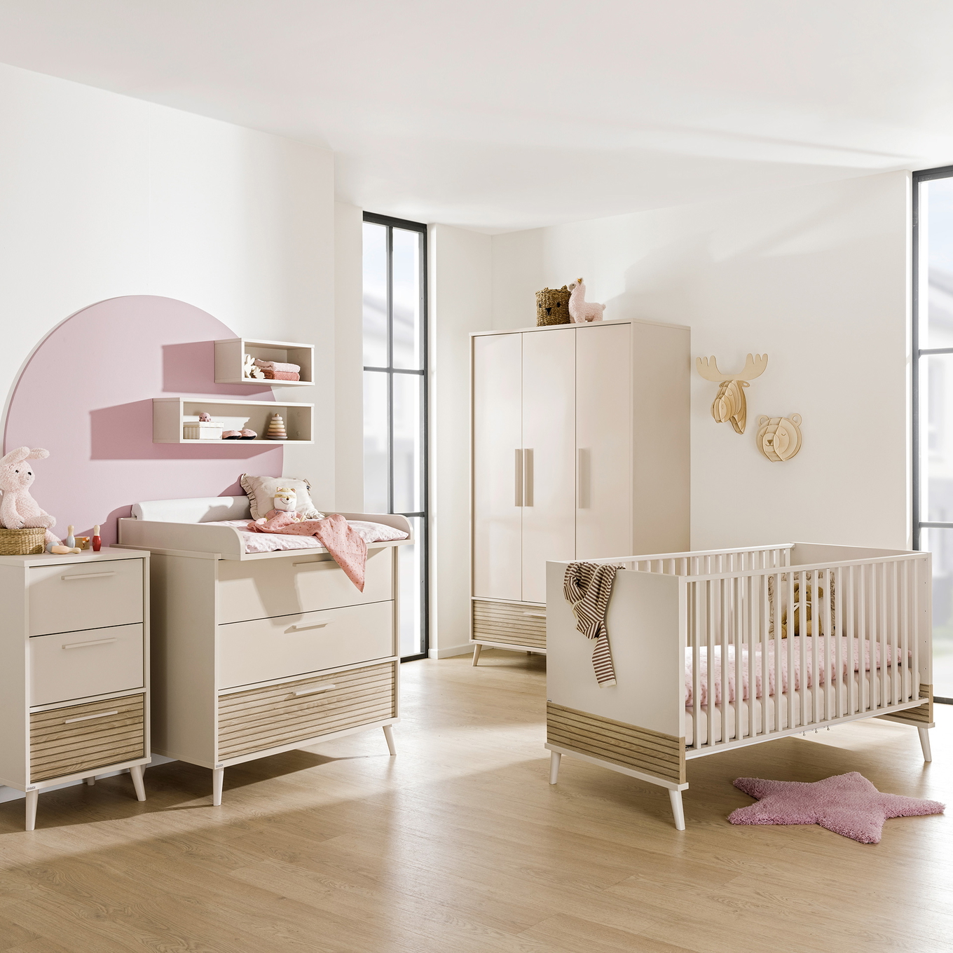 Wandregal Rechteckig Beige 3