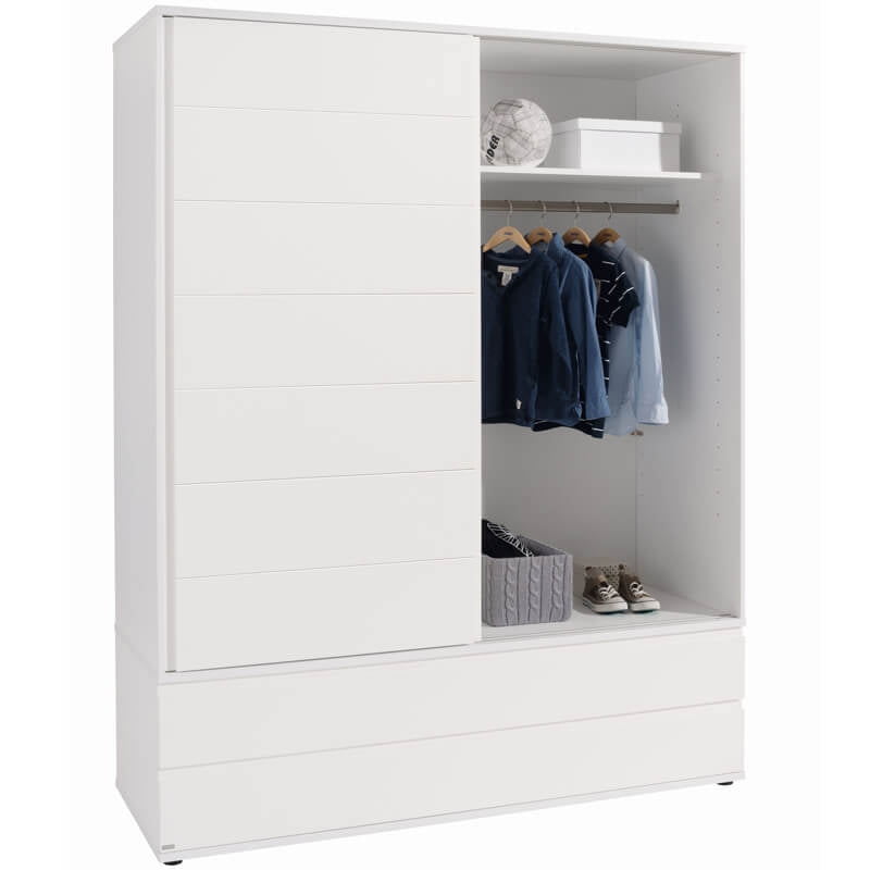 Kleiderschrank Fiona mit Schiebetür, Schmal