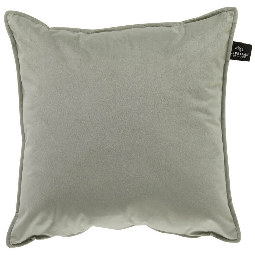 Kissen Velours in Sanftes Grün