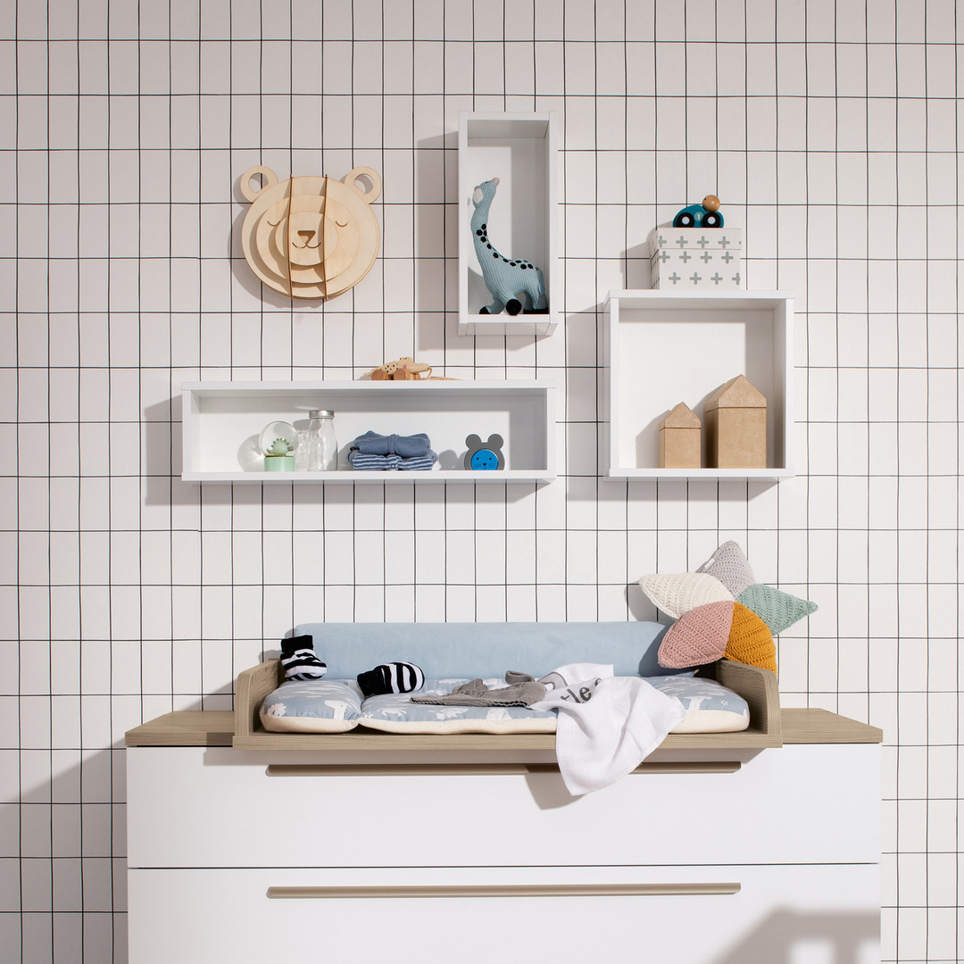 Wandregal Quadratisch Kreideweiss #2