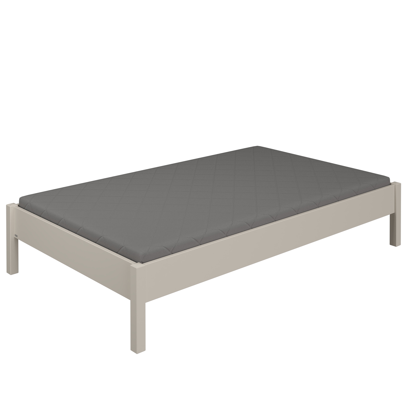 Studiobett Tiago Kieselgrau, 90 x 200 cm