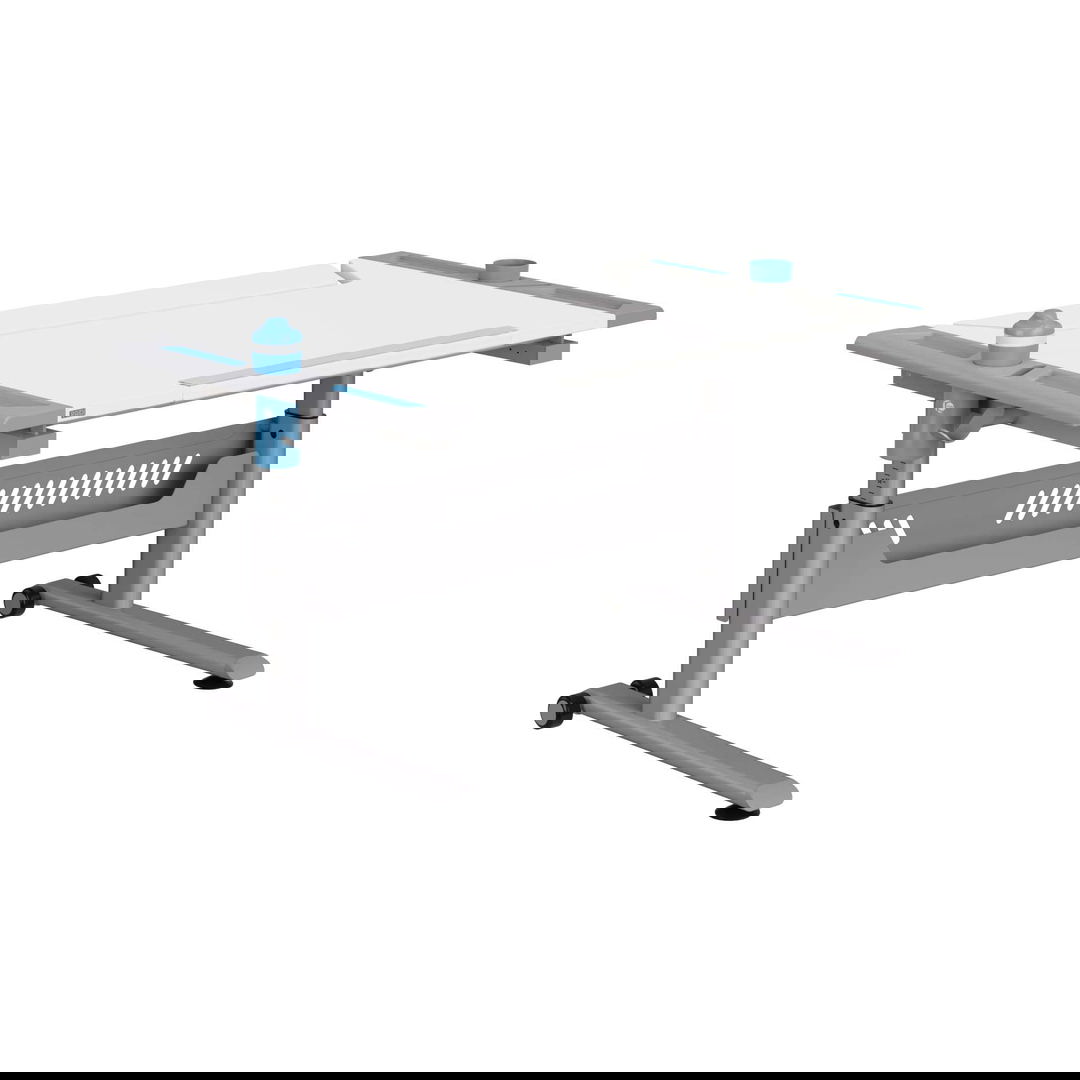 Schreibtisch Tablo Weiss Blau