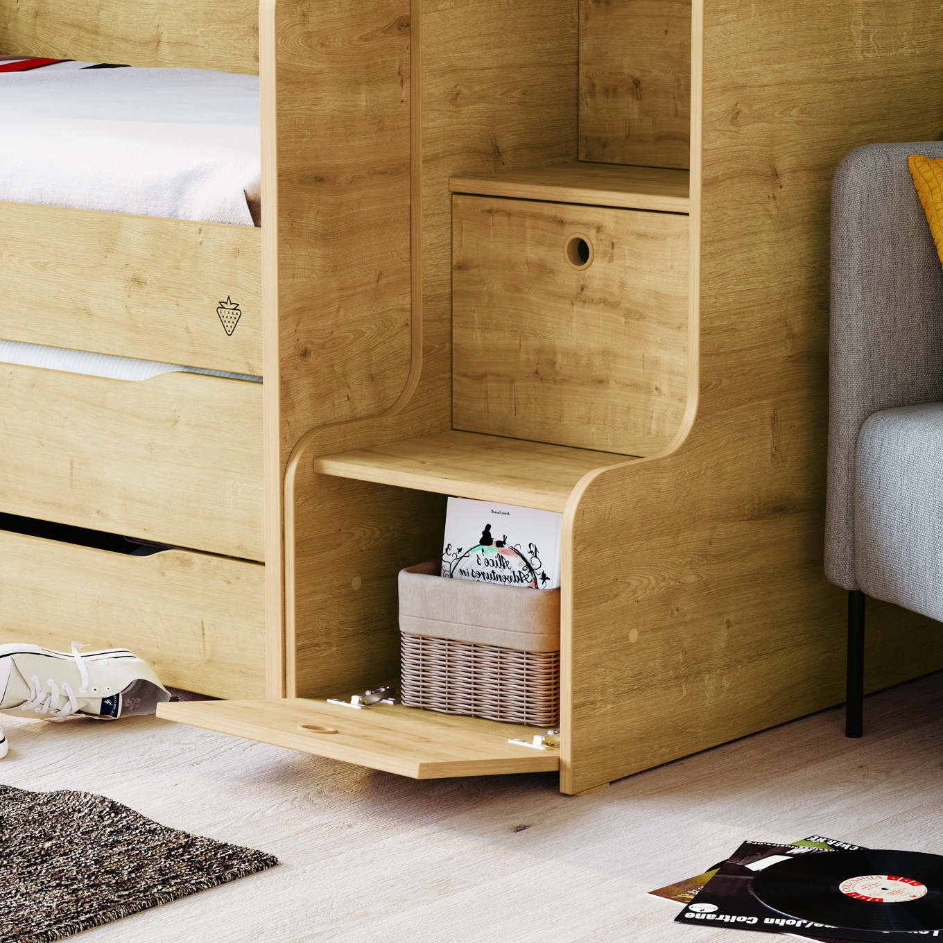 Hochbett Studio Set Holz, Set 2 #2