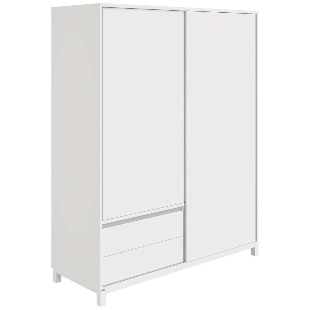 Kleiderschrank Olli mit Schiebetüren 2T2S Grau