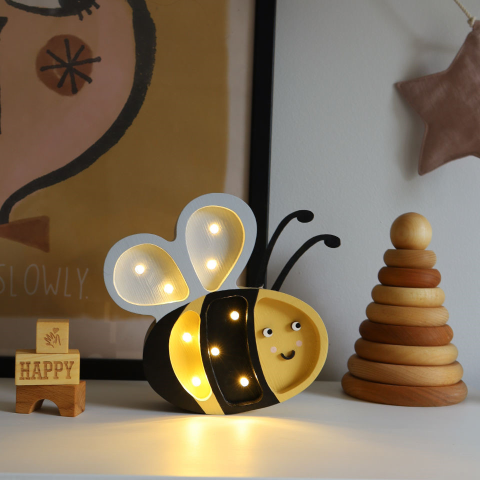 Nachtlampe Happy Biene 3