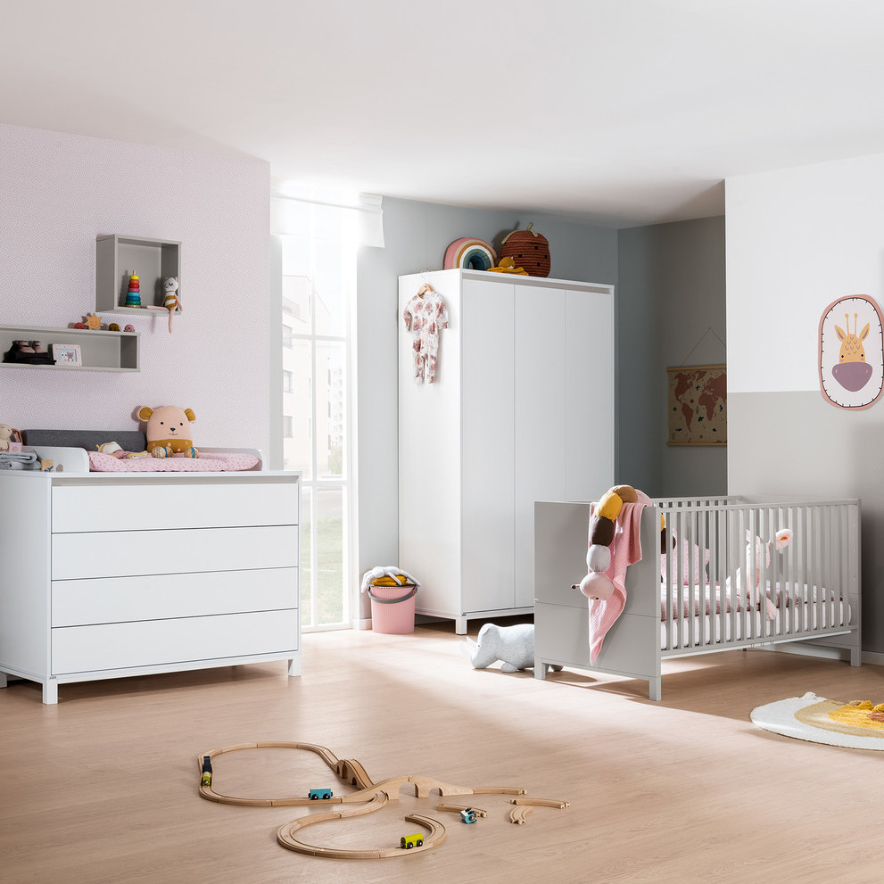 Babyzimmer Olli Set 3-teilig Grau #2