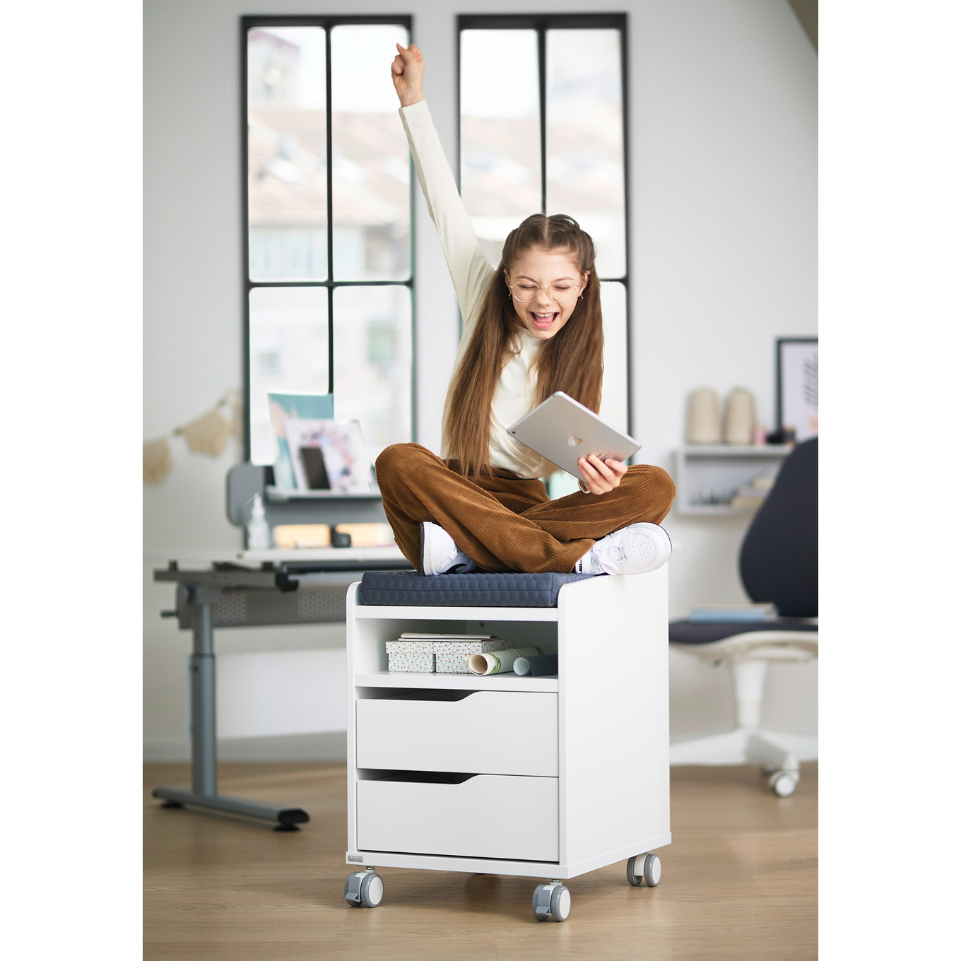 Rollcontainer 2S Weiss 3