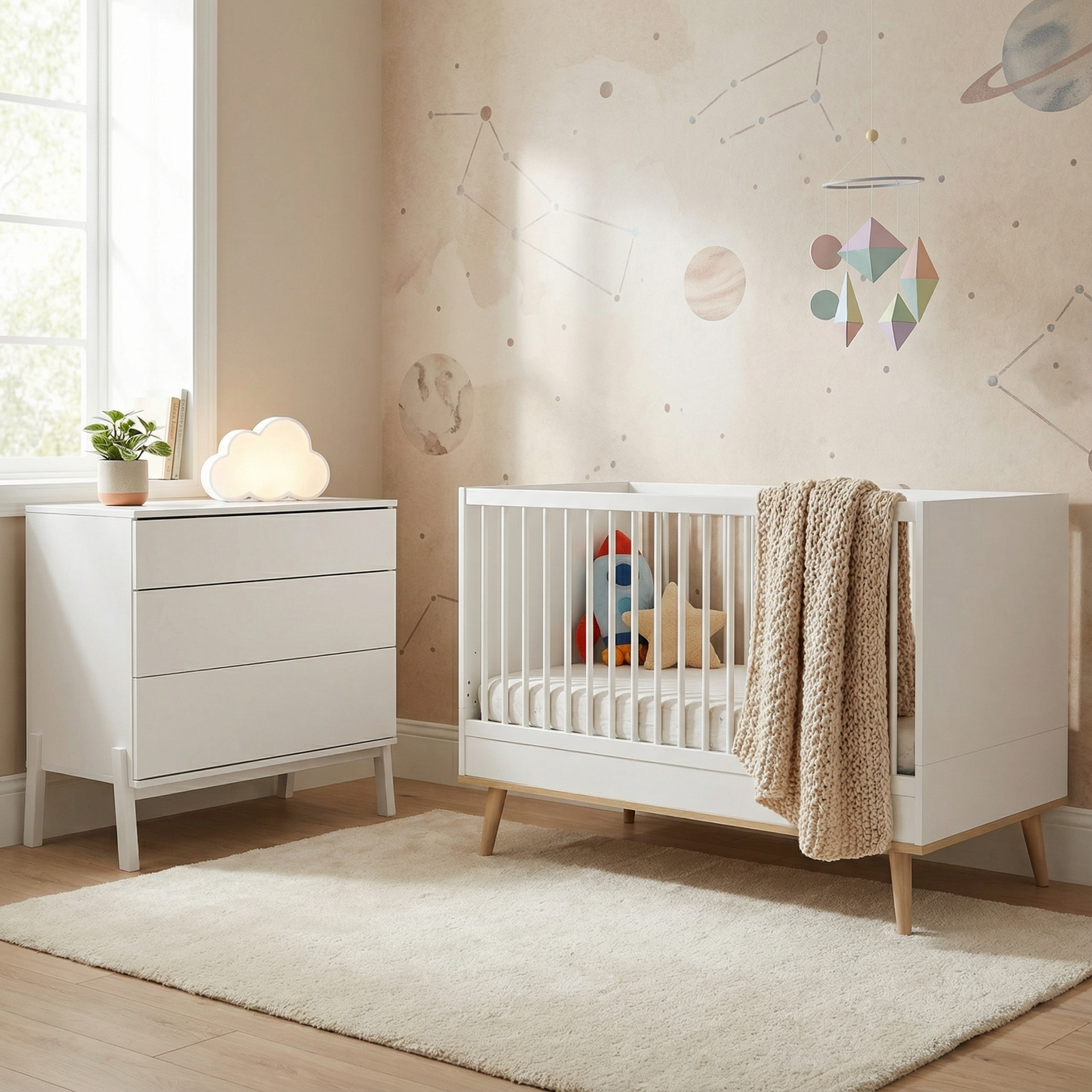 Babybett Flow Weiss 4