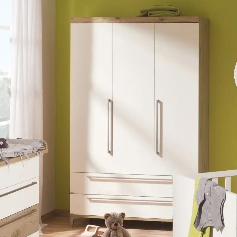 Kleiderschrank Remo 3-türig mit Schubladen 2