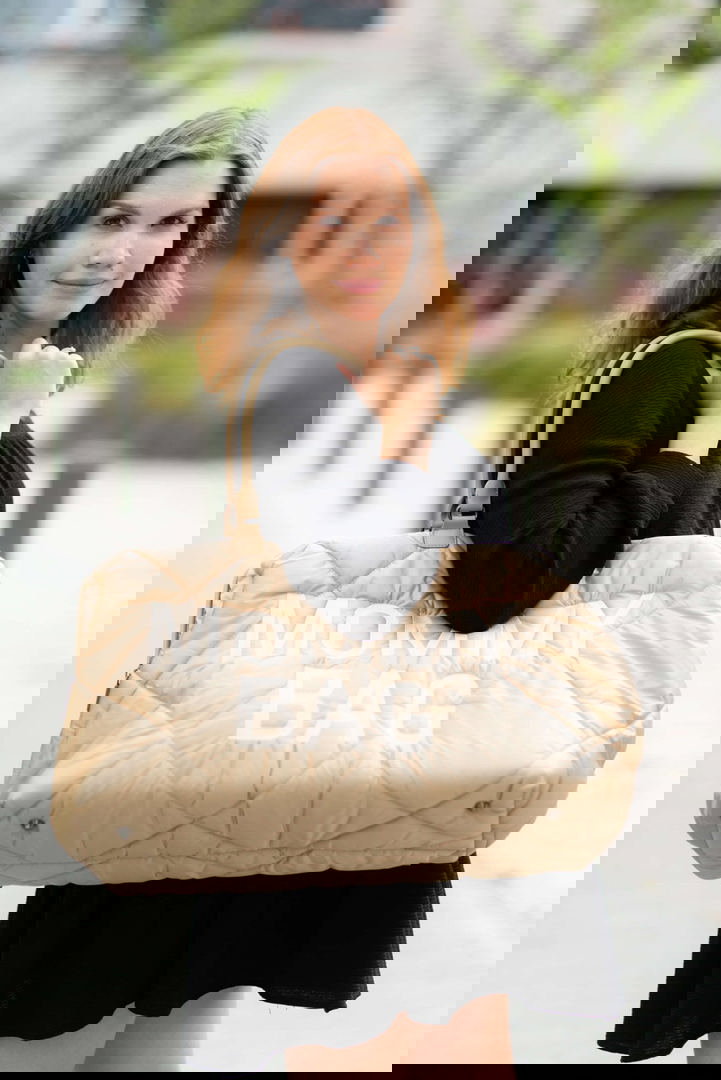 Mommy Bag Gesteppt Beige #2