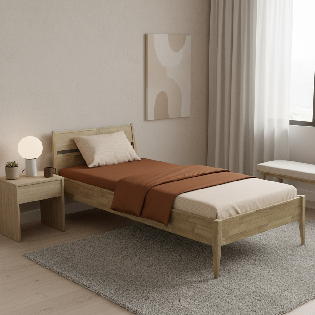 Bett Stiene Eiche, 90 x 200 cm #2