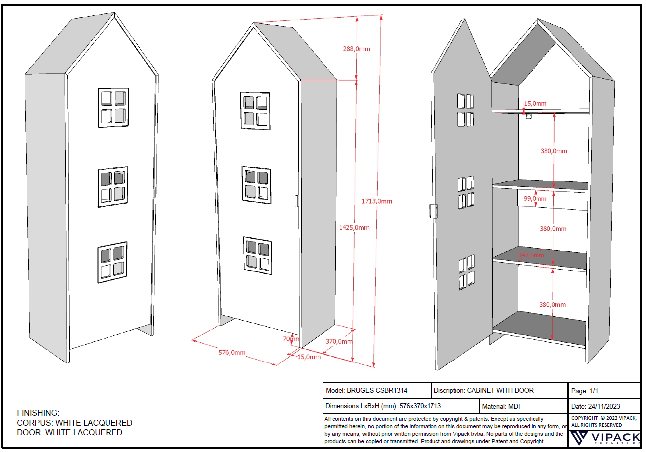 Regalschrank Casami Bruges Weiss 5