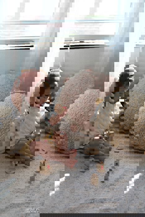 Dekokissen Bubbly Altrosa #2