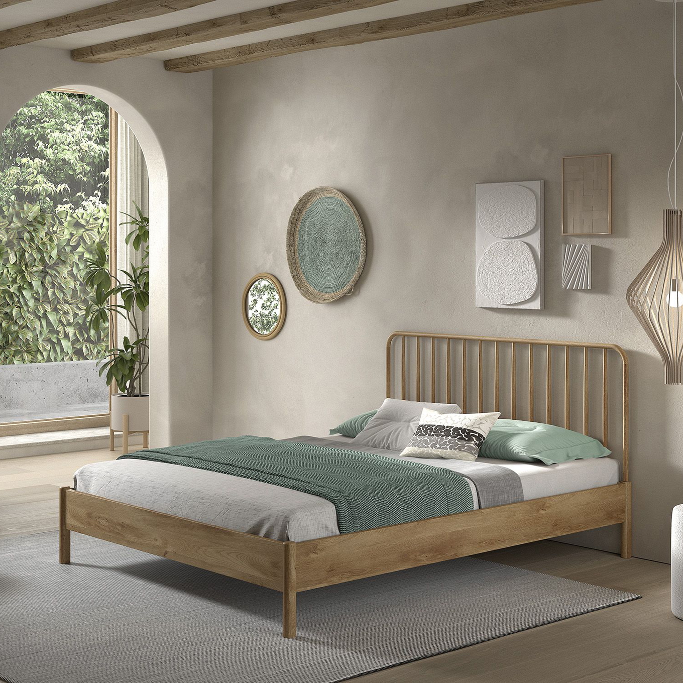 Bett Olive Spindle 160 x 200 cm #2