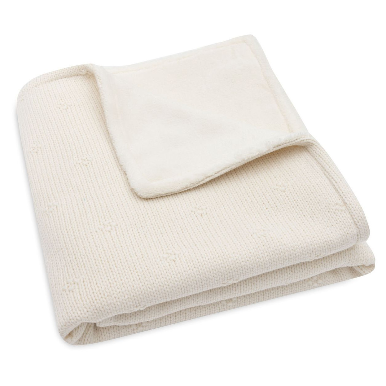 Babydecke Cosy Knit Ivory Velvet 6