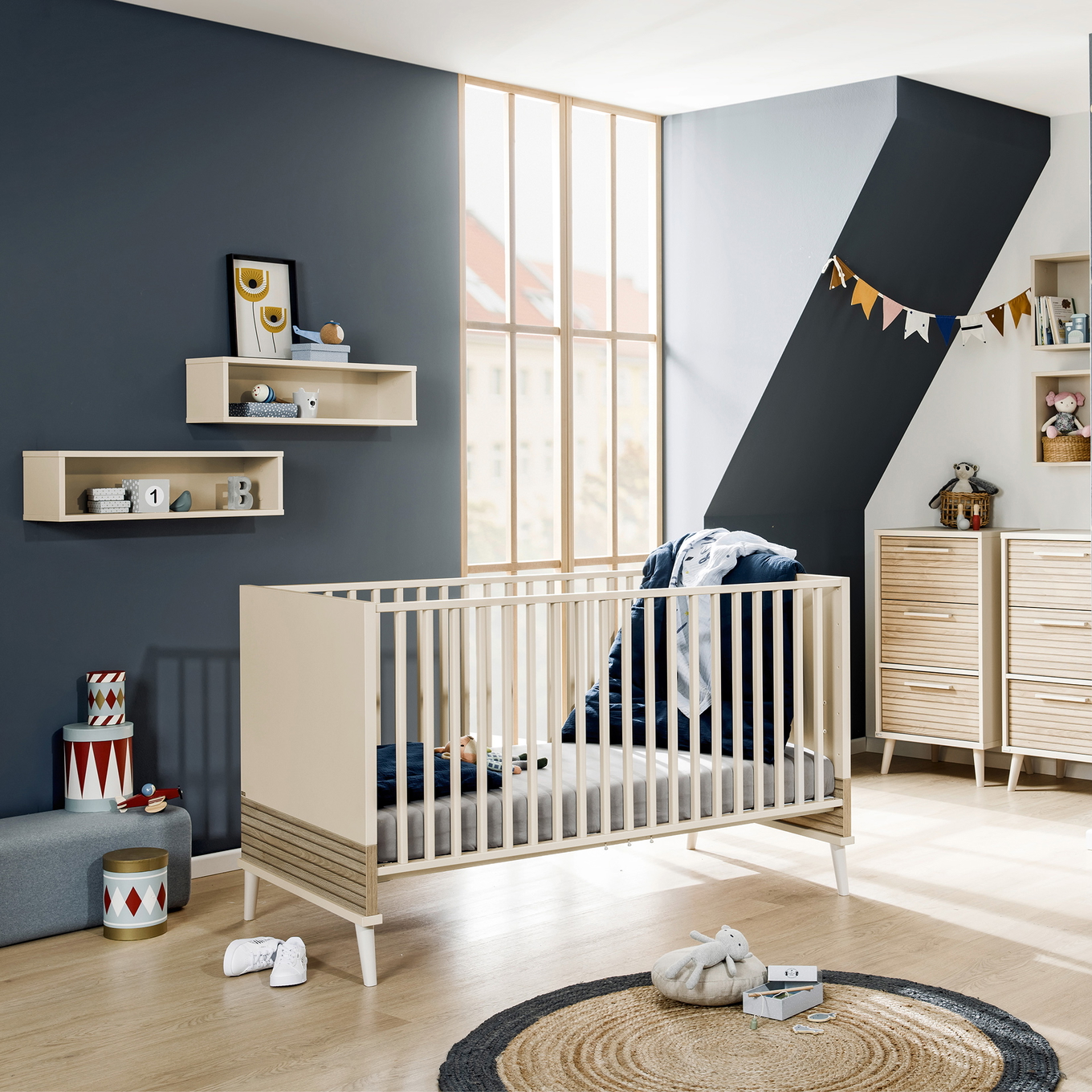 Babybett Eefje Groovy Oak 4