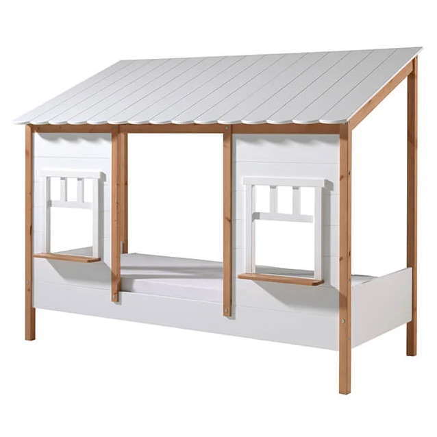 Hausbett mit Dach Kiefer