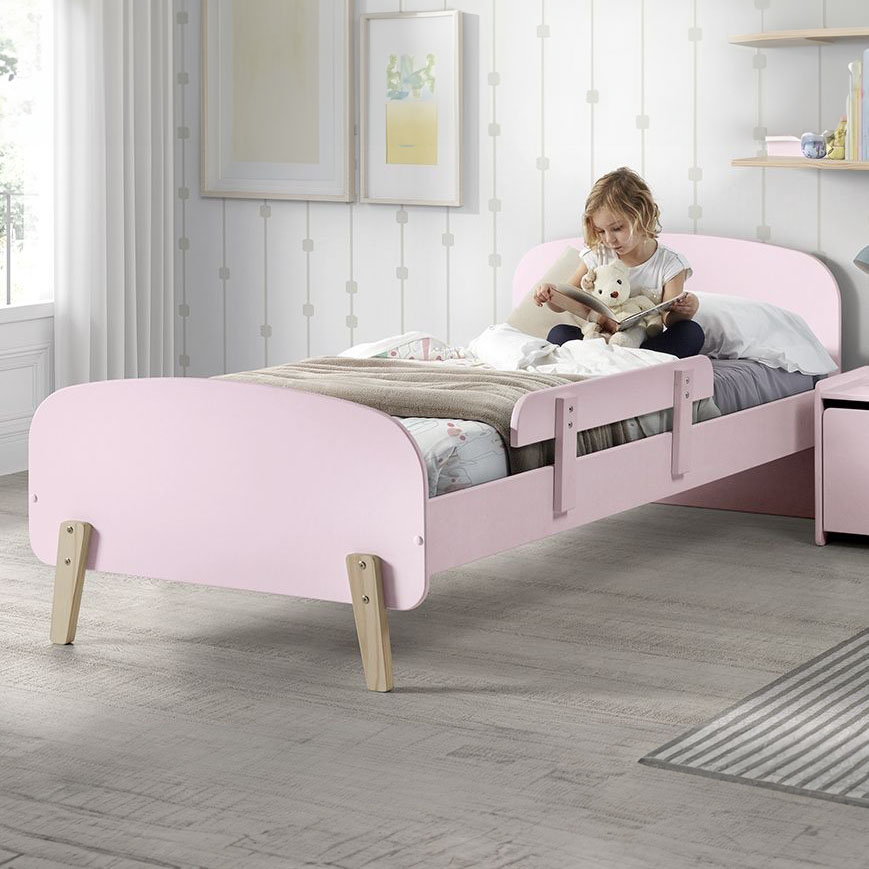 Bett Kiddy inkl. Absturzsicherung Rosa #2
