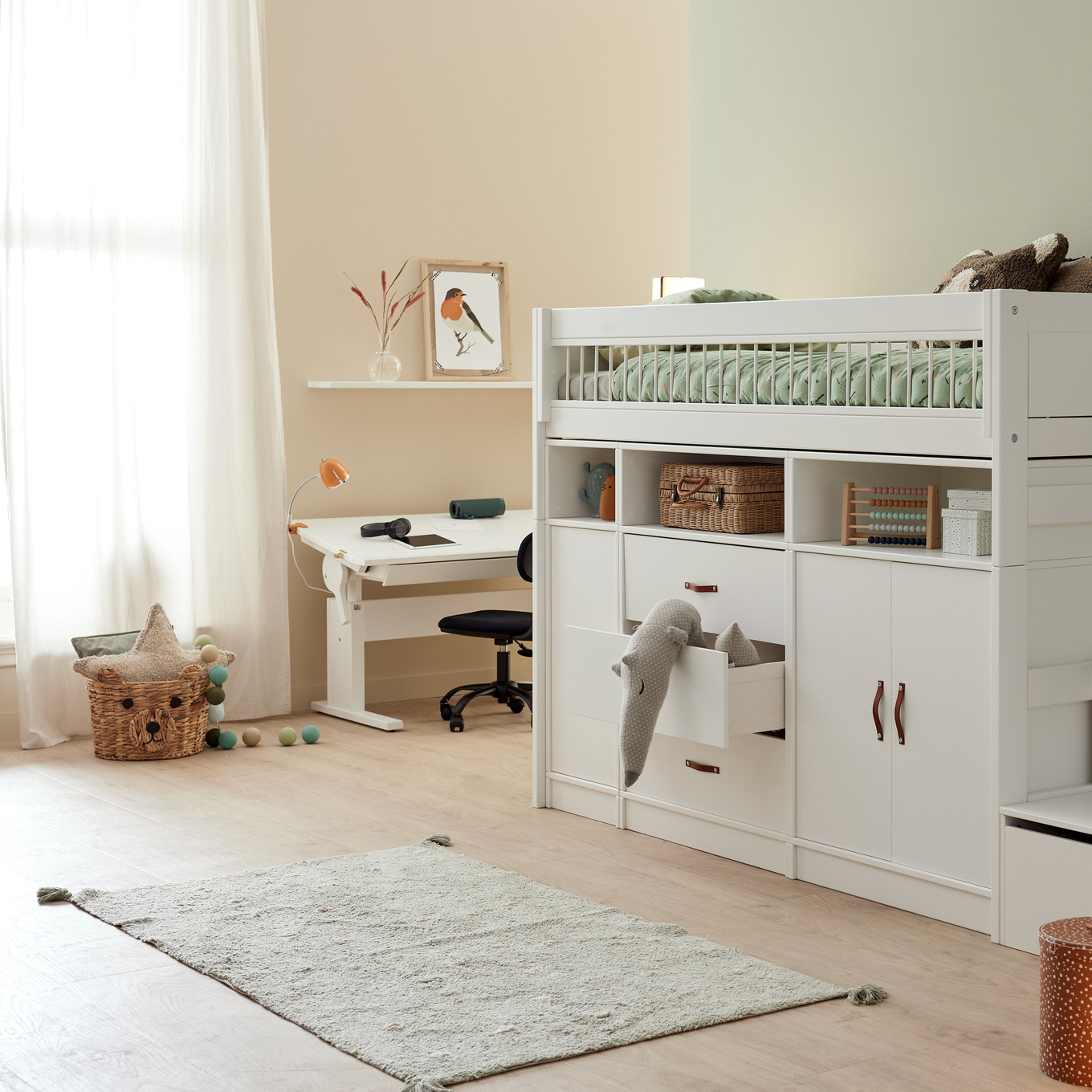 Teppich Essence Dots Blue Sage 3