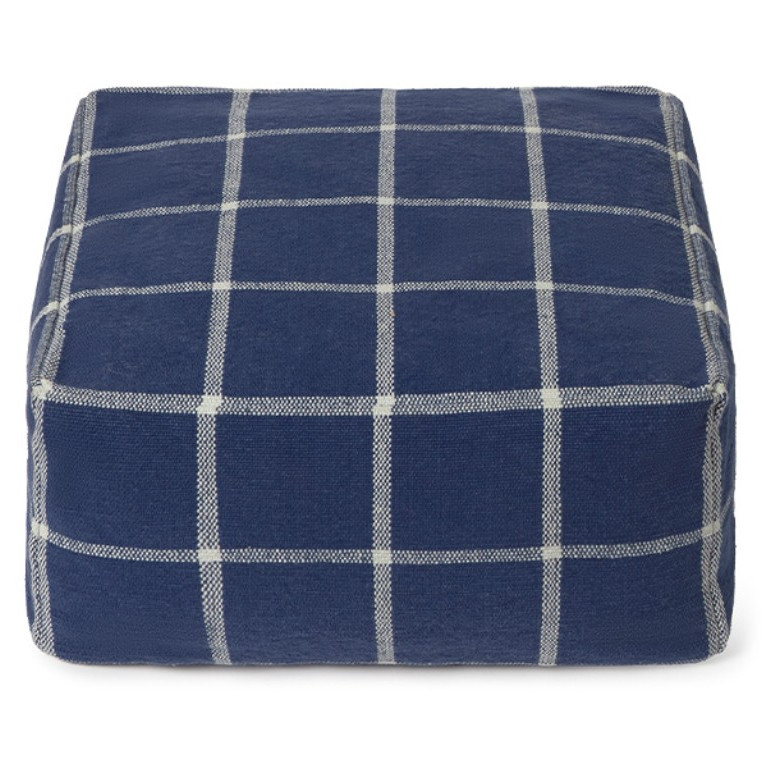 Sitzkissen Geo Block Blau