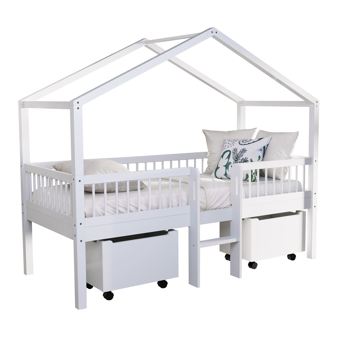 Hausbett Forrest mit Leiter 3-teilig Set