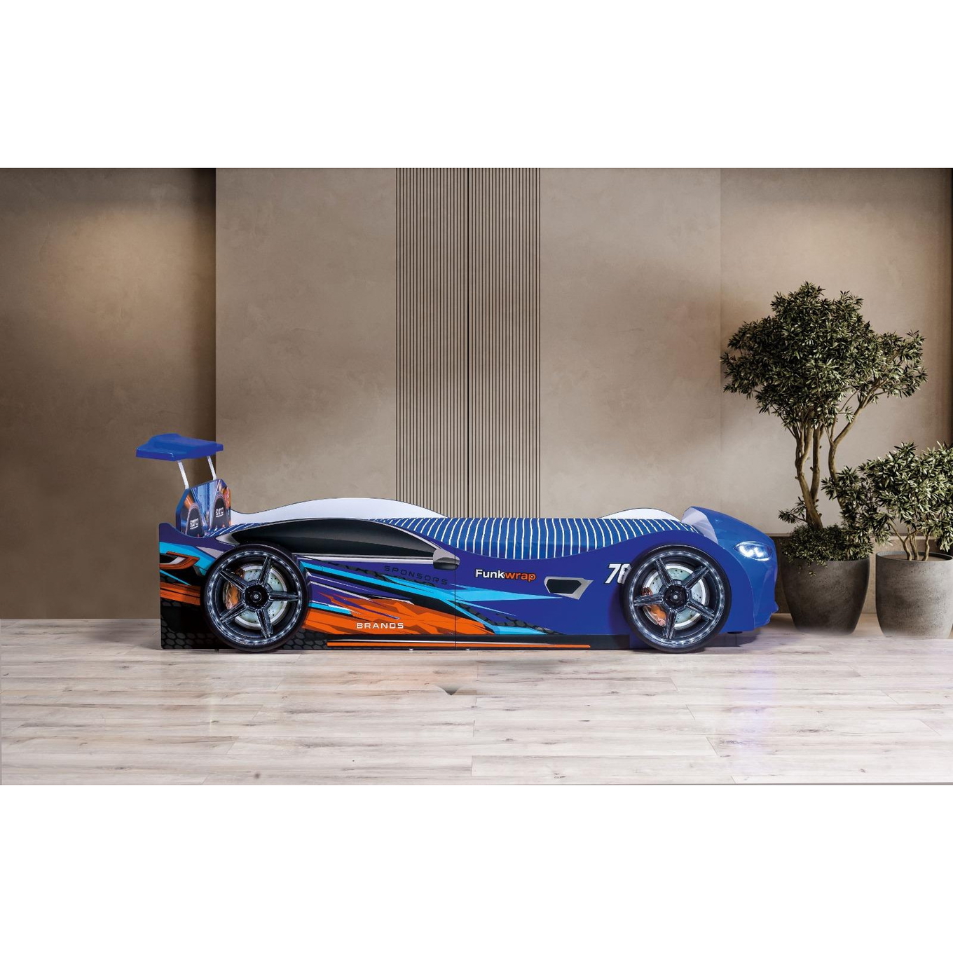Autobett GT Racer Blau 7