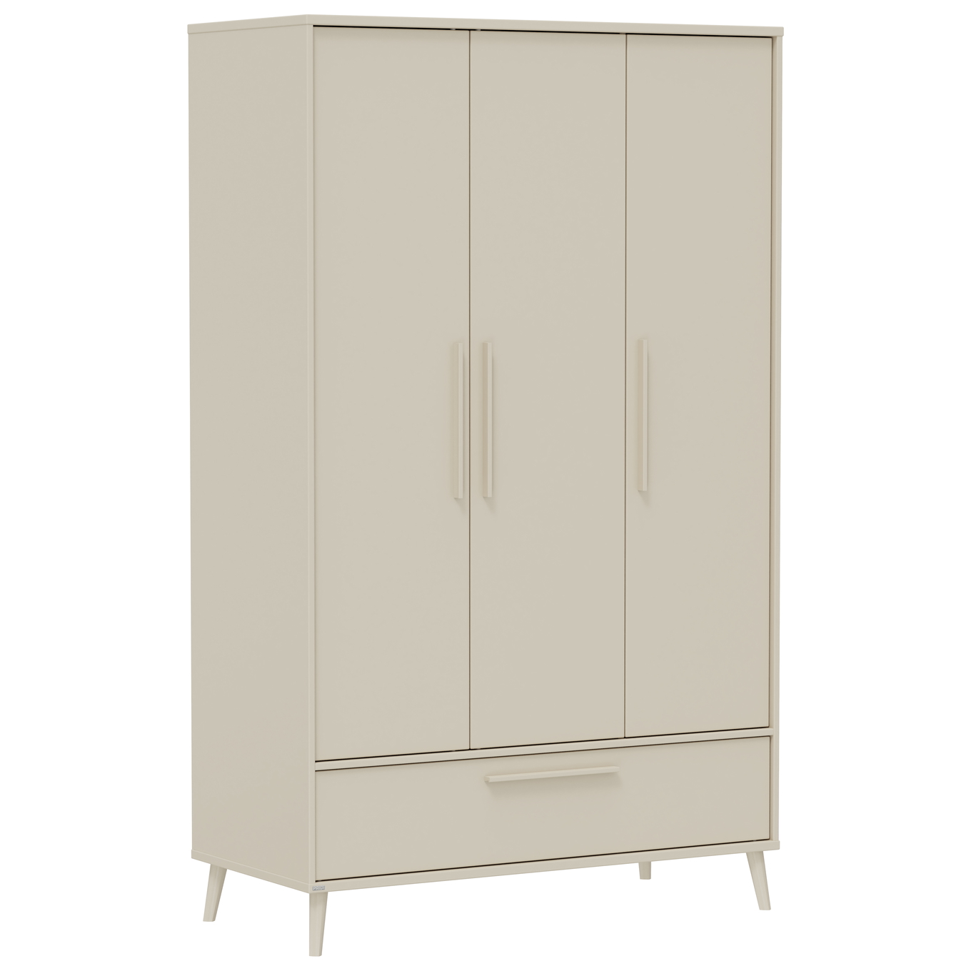 Kleiderschrank Eefje 3-türig, Cashmere Beige