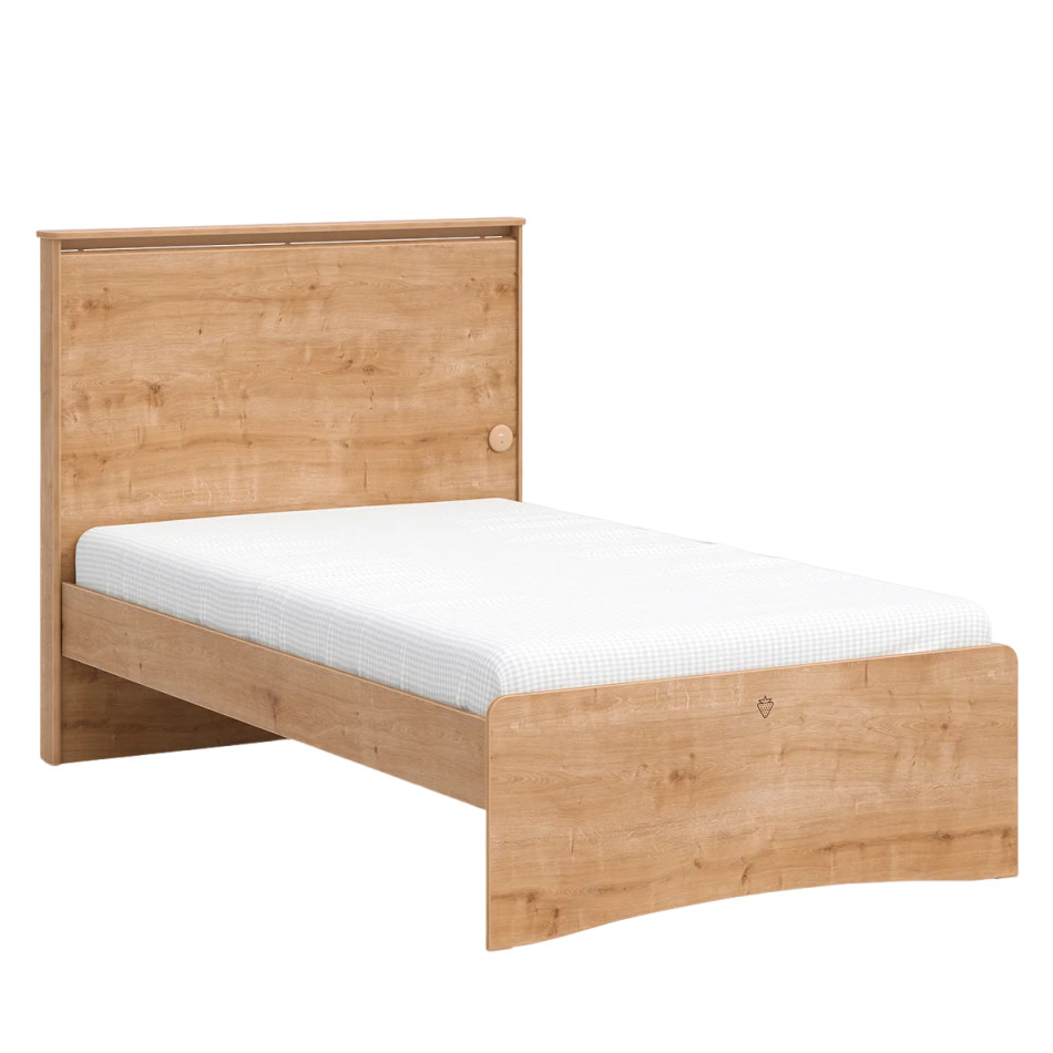 Bett Mocha mit Kopfteil Standard, 120 x 200 cm