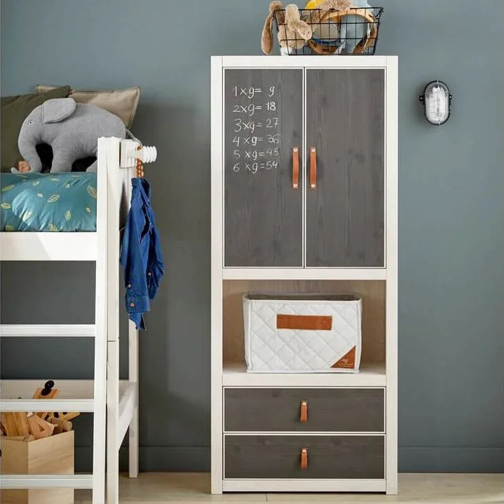 Regal 4 Fächer Weiss lasiert #2