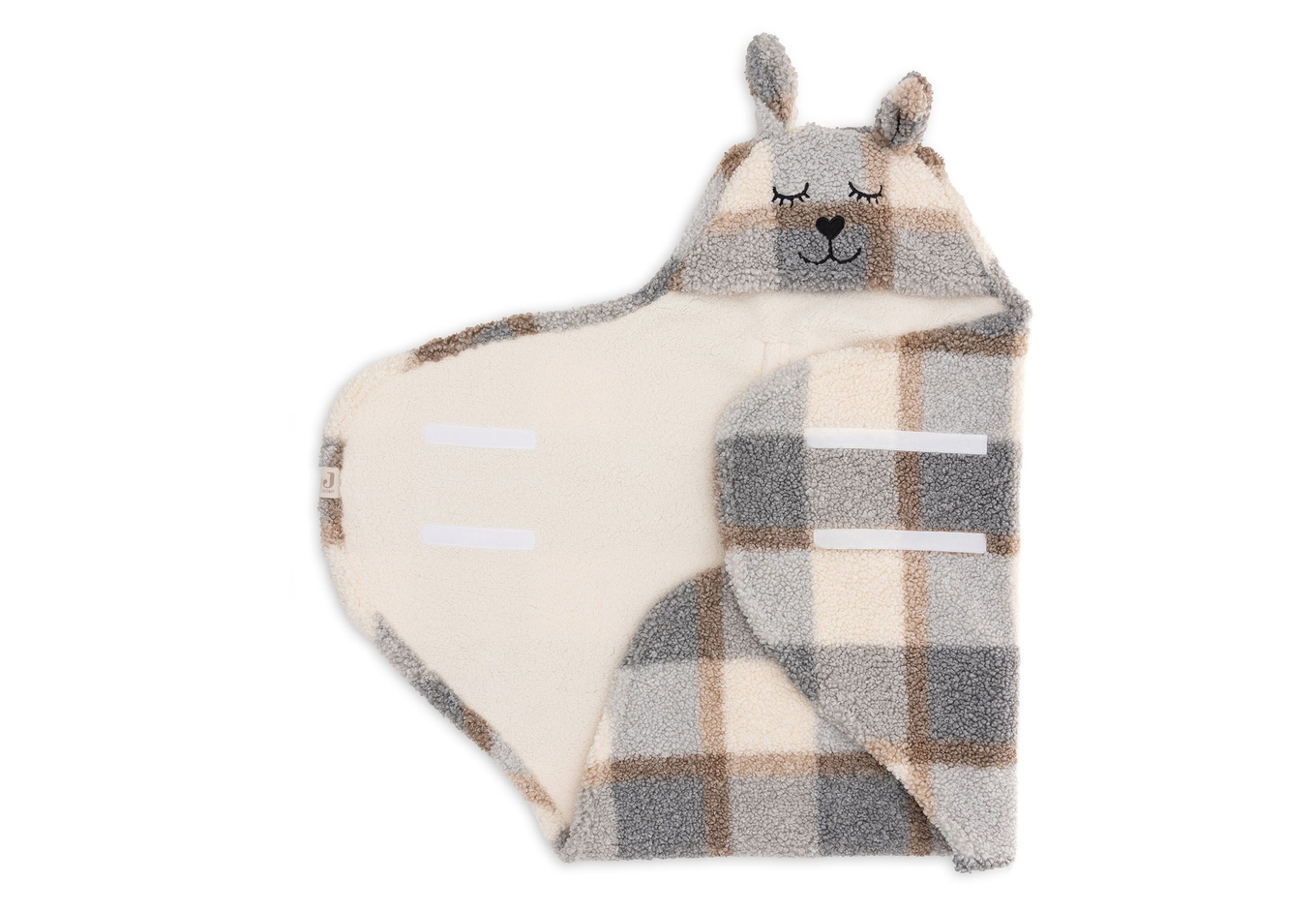 Einschlagdecke für Babyschale Hase Mehrfarbig 6