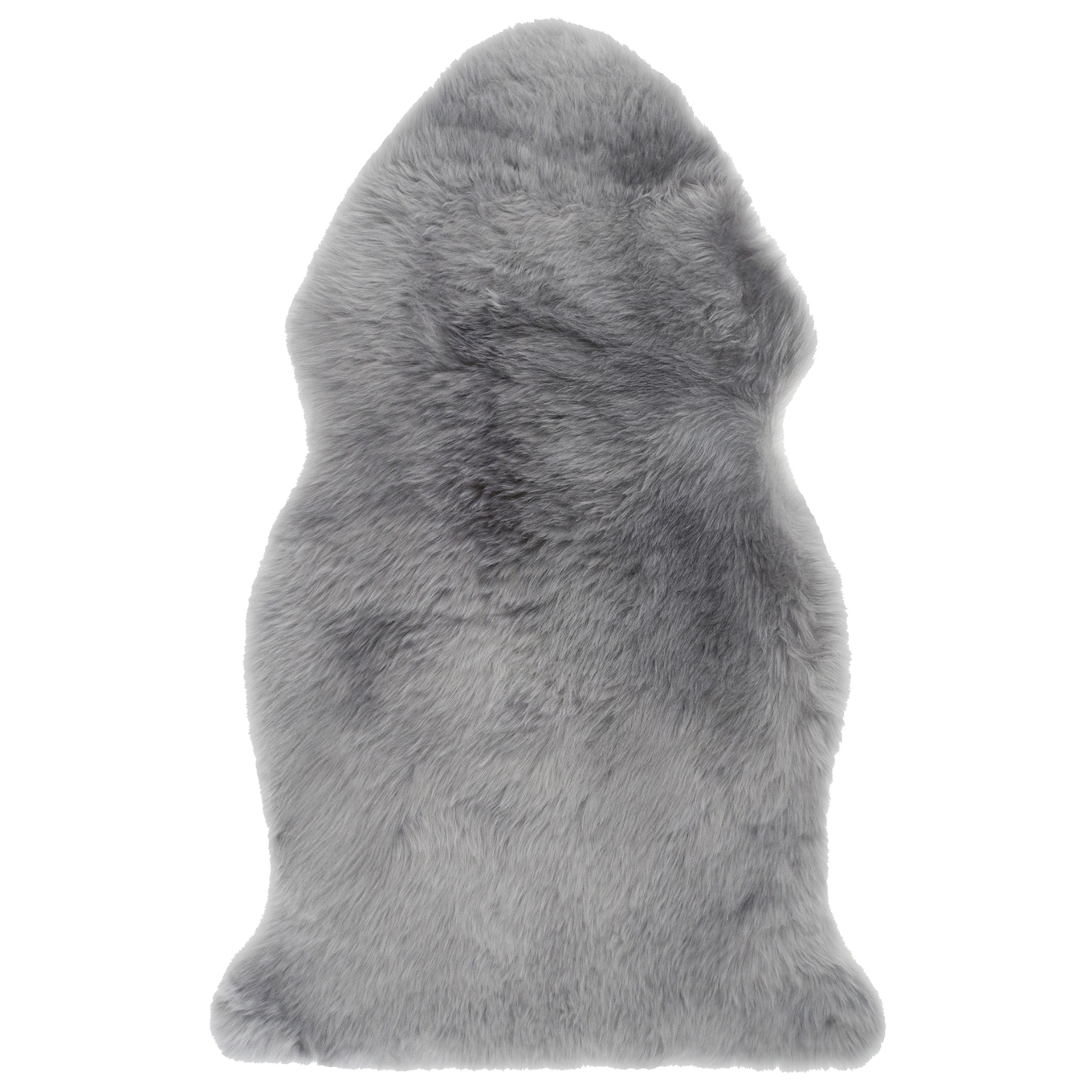 Lammfell ungeschoren silbergrau