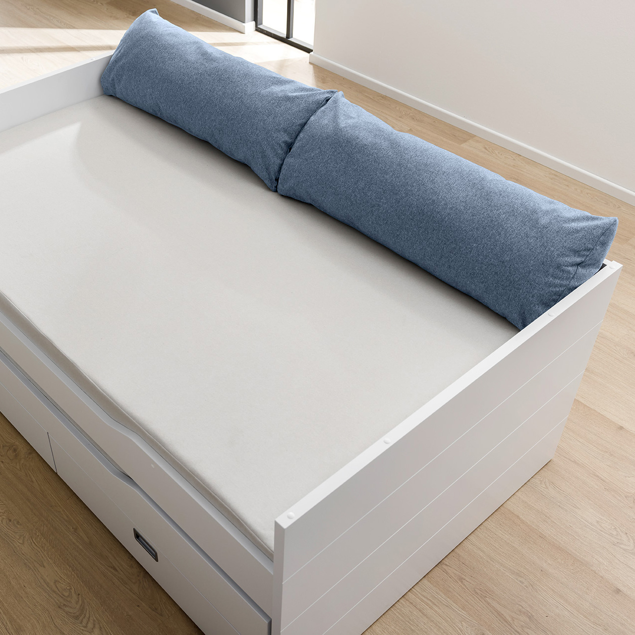 Rückenkissen aus Mikrofaser Tintenblau