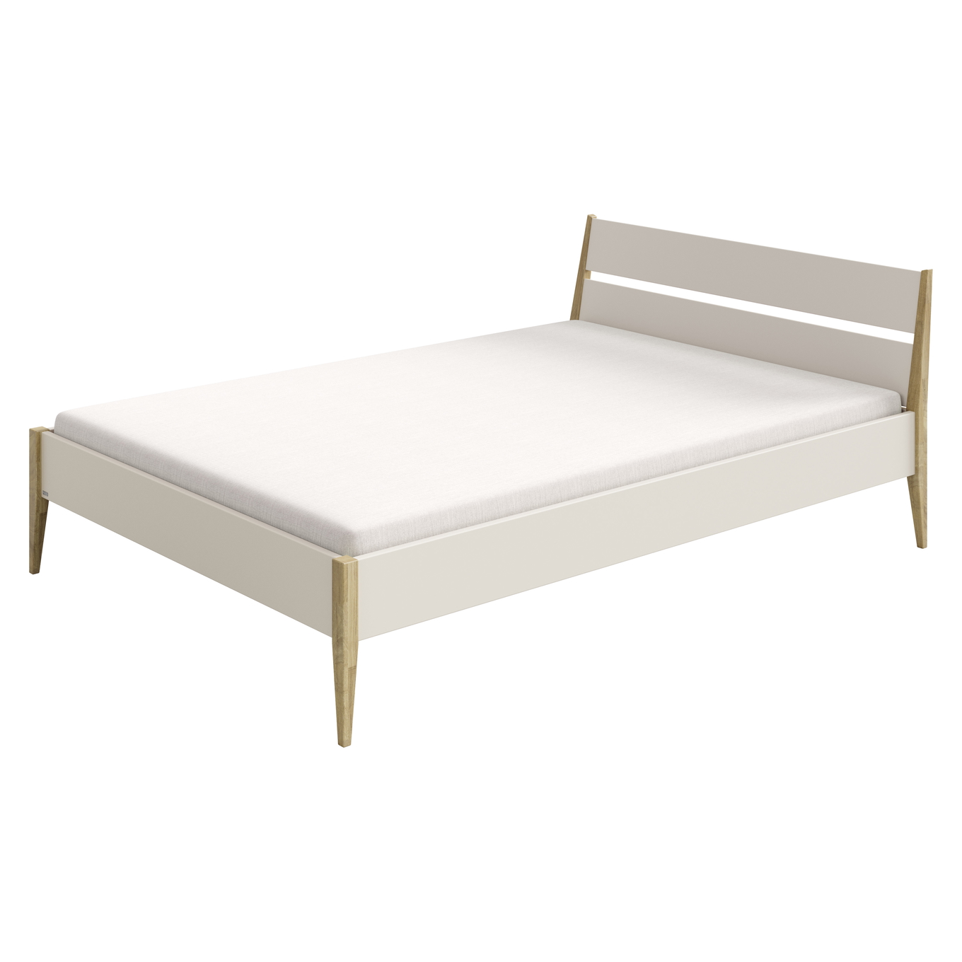 Bett Stiene Beige, 120 x 200 cm