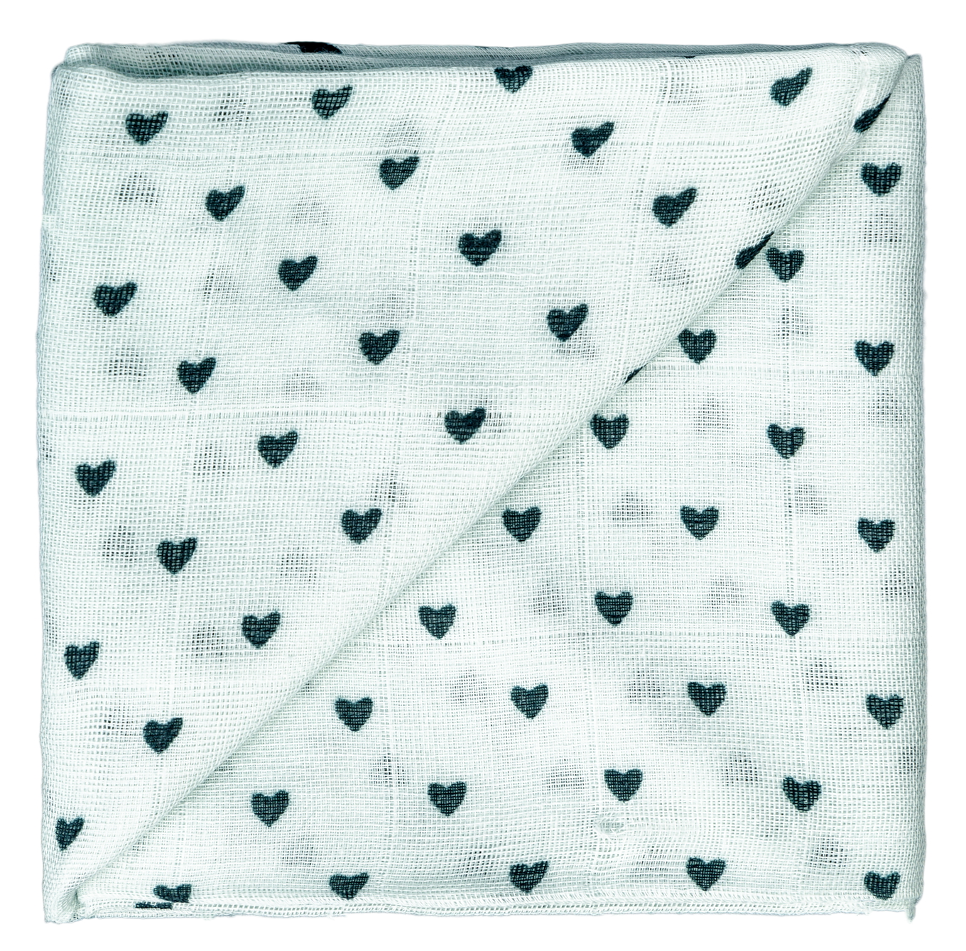 Gaze Spucktuch Mint Herze