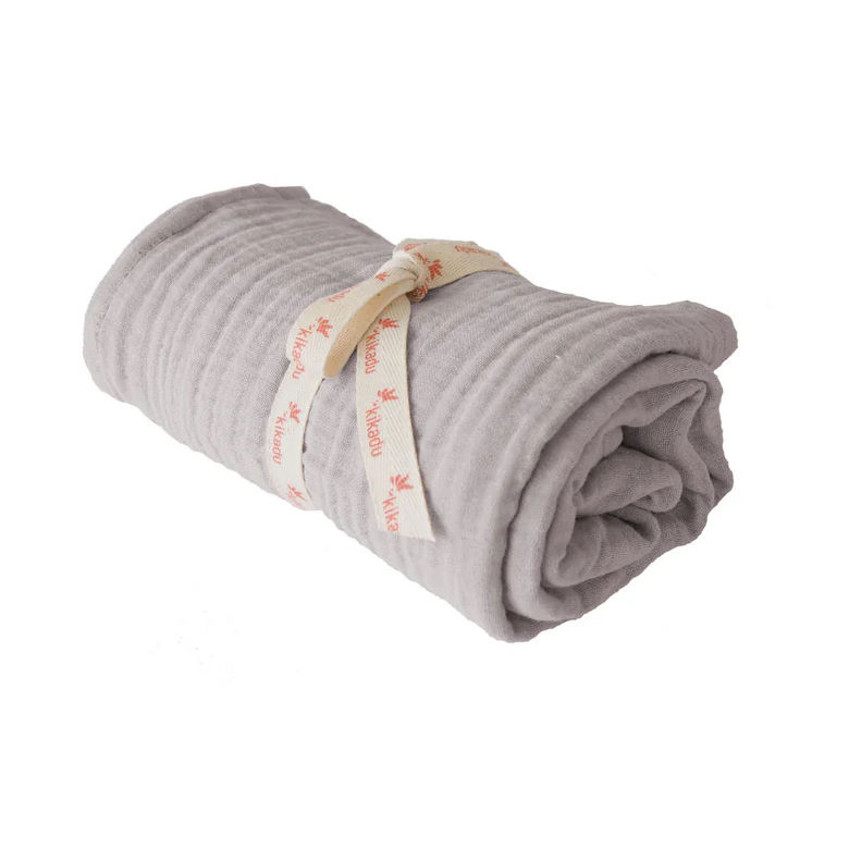 Tuch Muslin Klein Grau