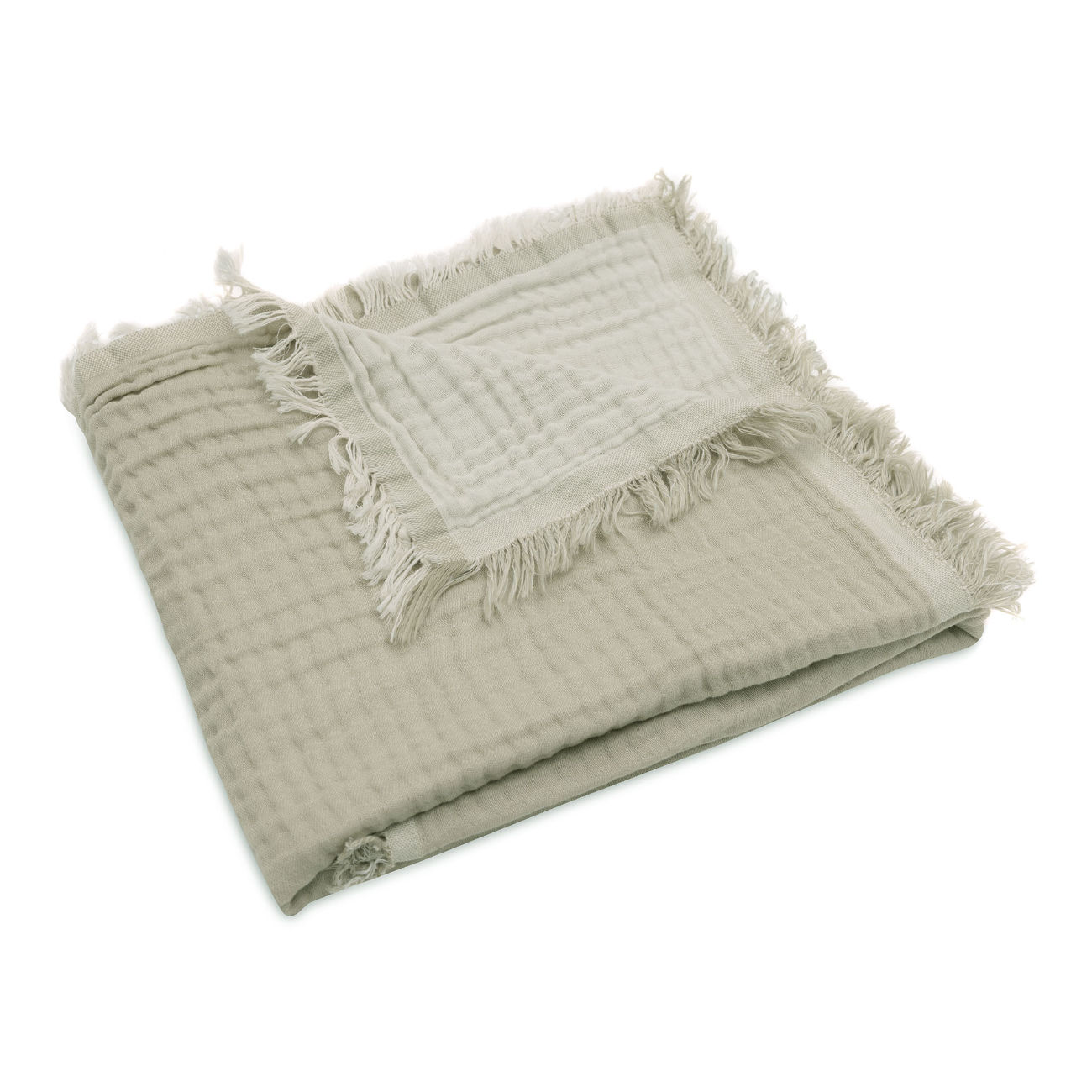 Decke Fringe Olive 4