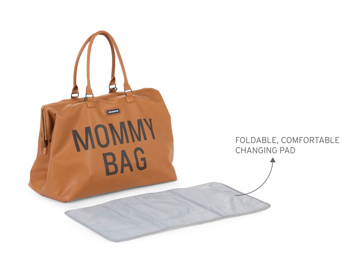 Mommy Bag Lederlook Braun 9
