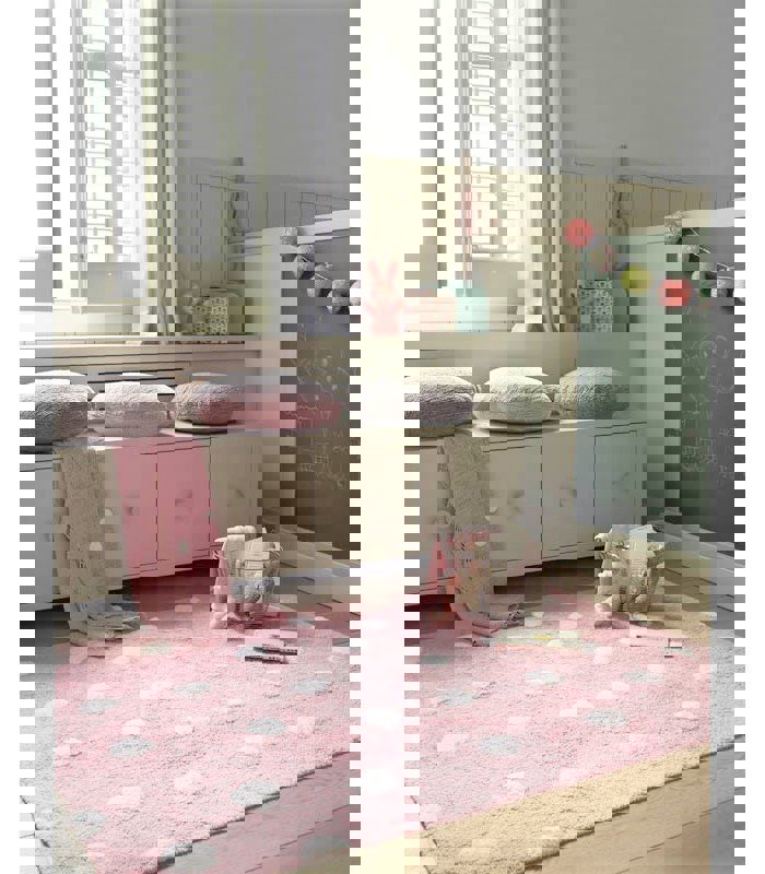 Teppich Polka Dots Pink #2