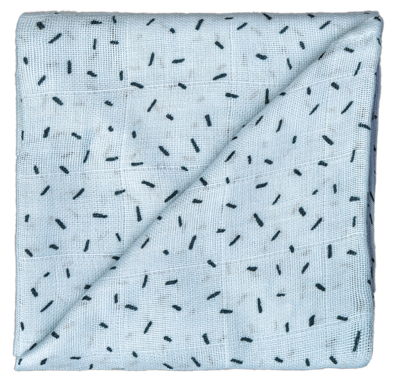 Gaze Spucktuch Blau Slivers