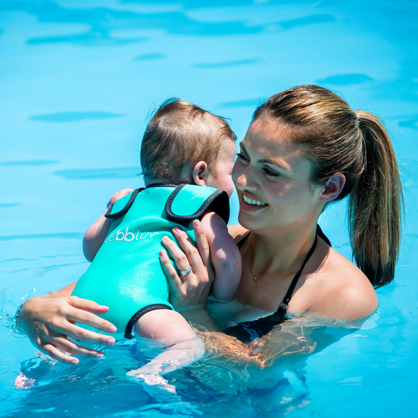 Badeweste Wräp Aqua, 0-6 Monate #2