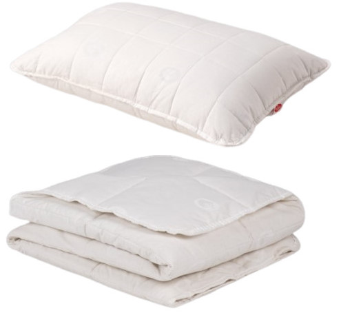 Duvet und Kissen Set Baumwolle 160x210 - 50x70cm