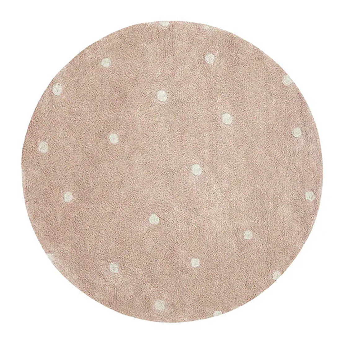 Teppich Round Dot Rosa