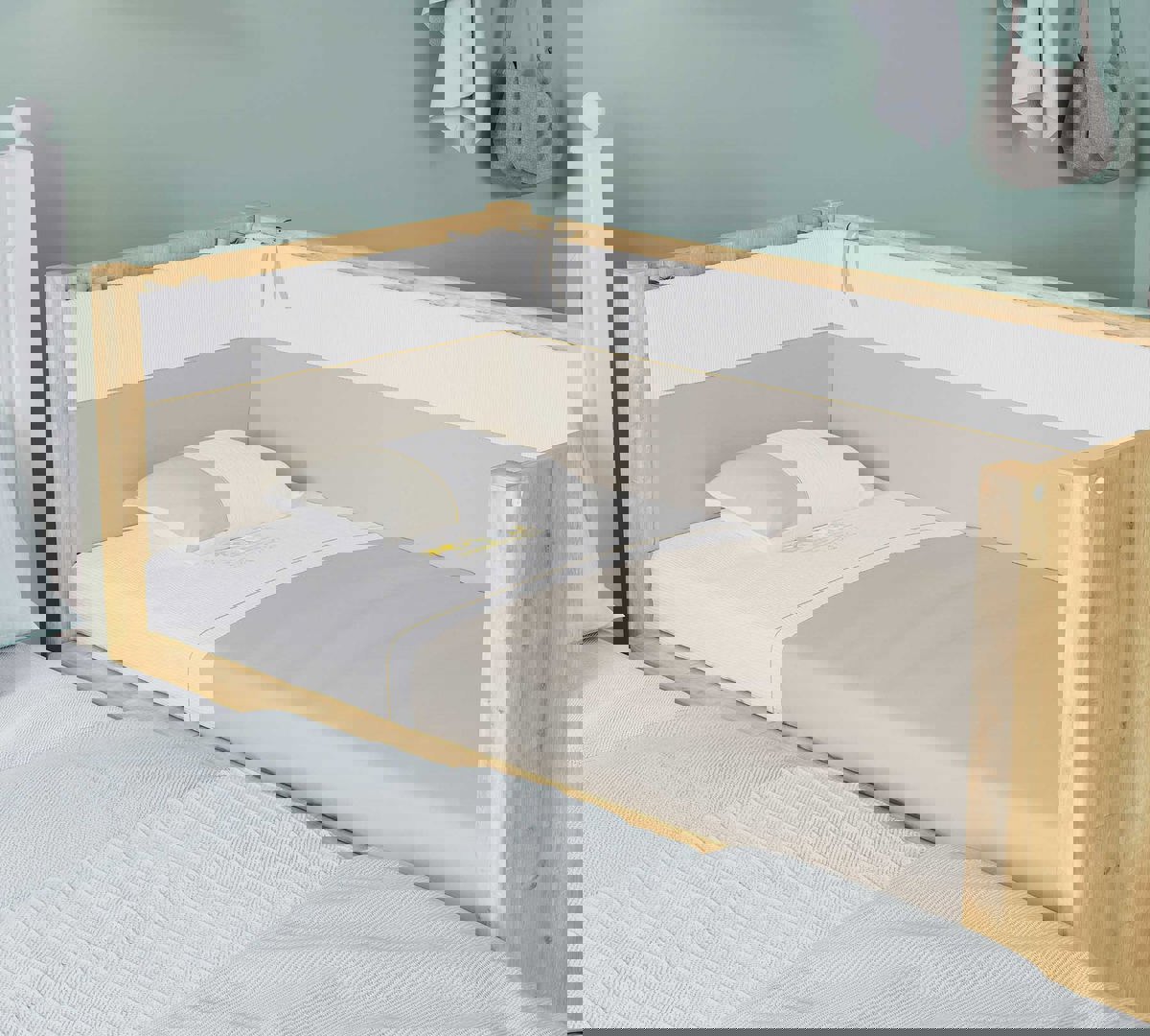 Babybett 2 in 1 Eiche 7