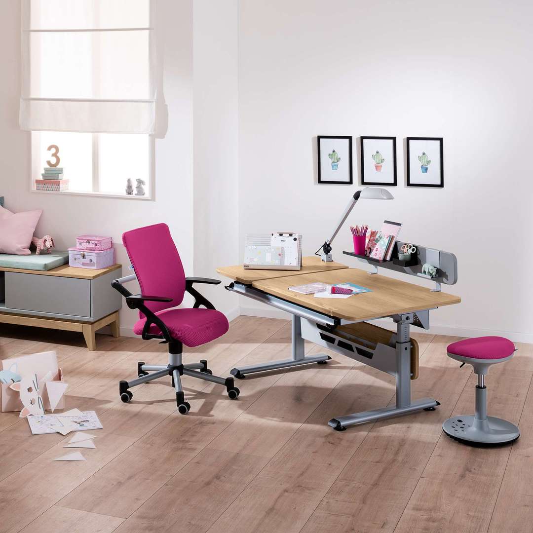 Drehstuhl Speedy Grau, Brombeere #2