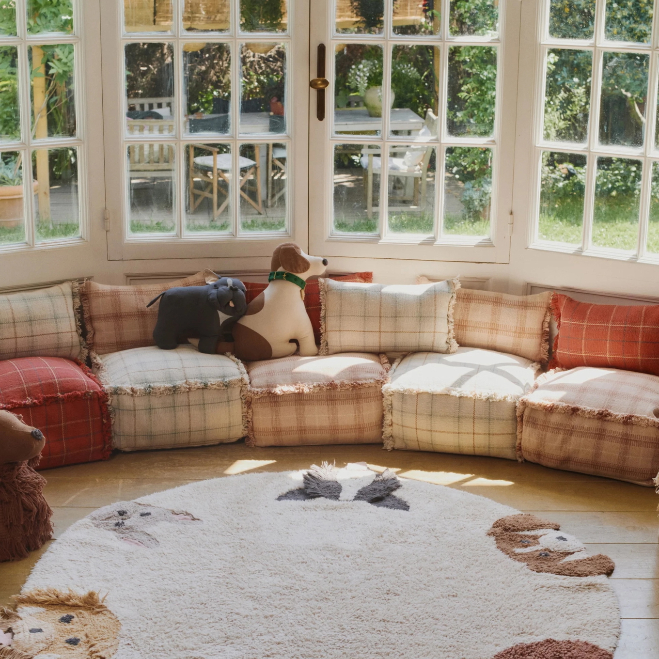 Dekokissen Tartan / Karo Blau 3