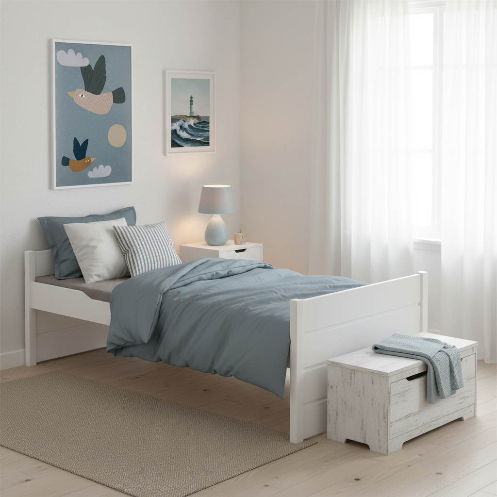 Kojenbett Ylvie II Weiss, 90 x 200 cm #2