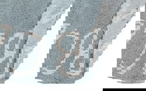 Teppich ABC Rund Blau 4